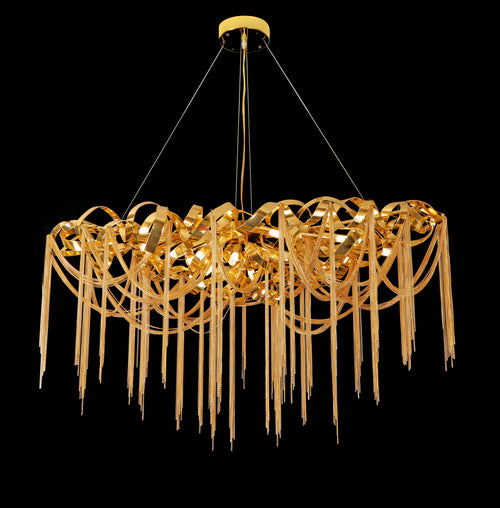 Golden Cascade Chandelier